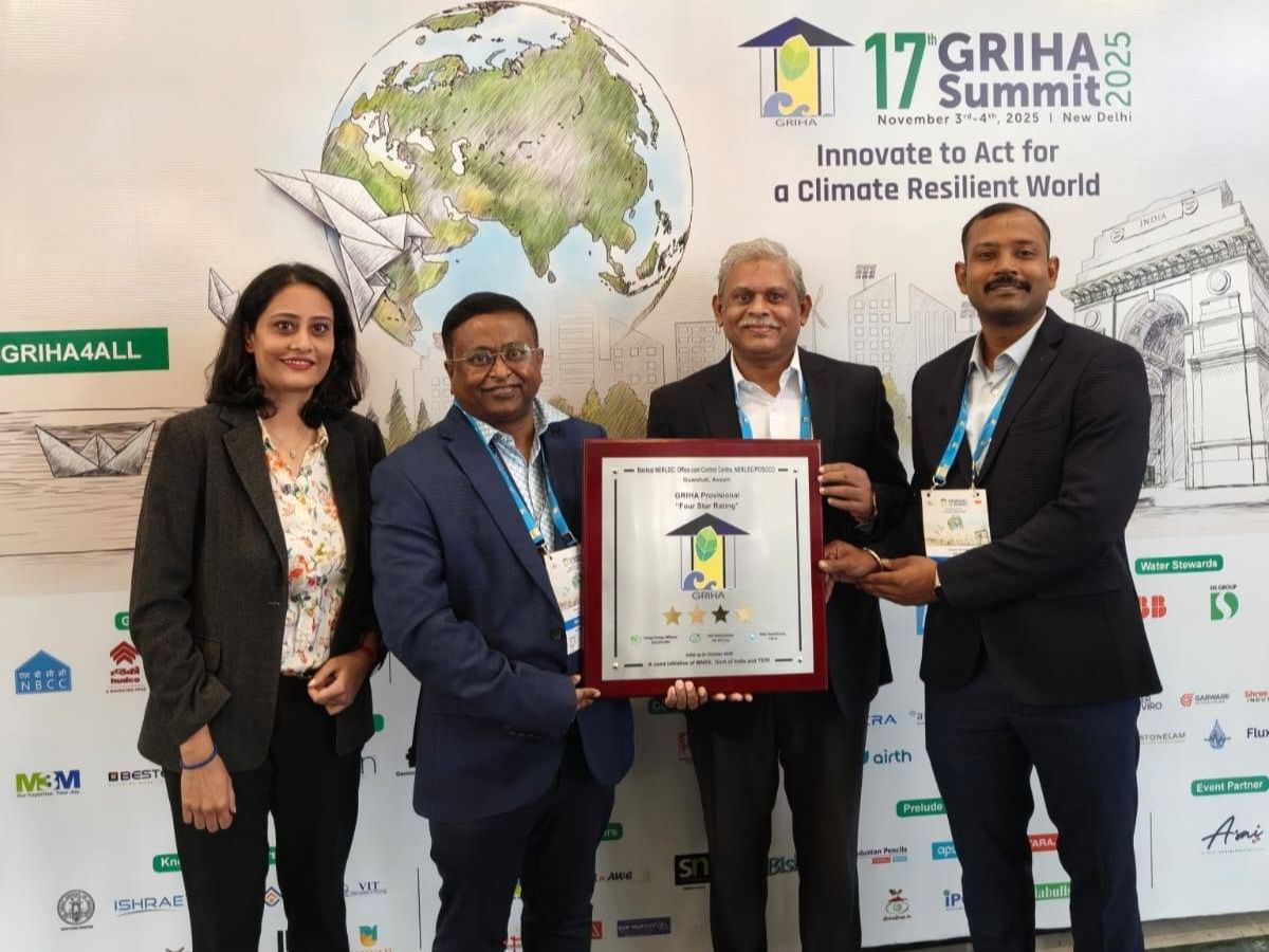 Guwahati Grid India NERLDC Office Earns Prestigious Griha Four Star Green Certification