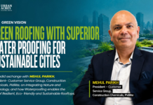 Green Roofing with Superior Water Proofing for Sustainable Cities : Mehul Parikh Mehul Parikh