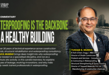 Waterproofing Is the Backbone of a Healthy Building : Tushar B. Munshi Tushar B. Munshi